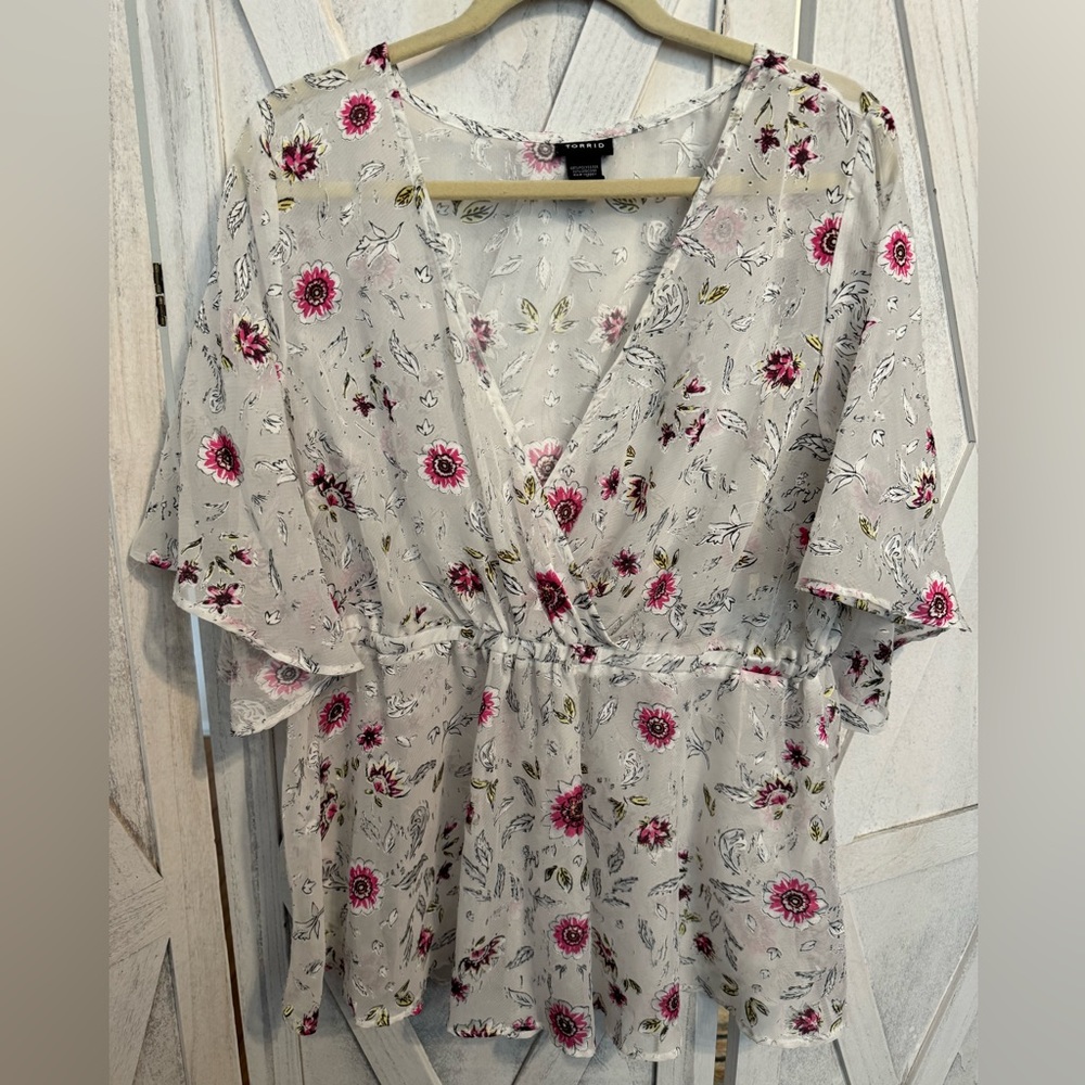 Torrid Floral Blouse